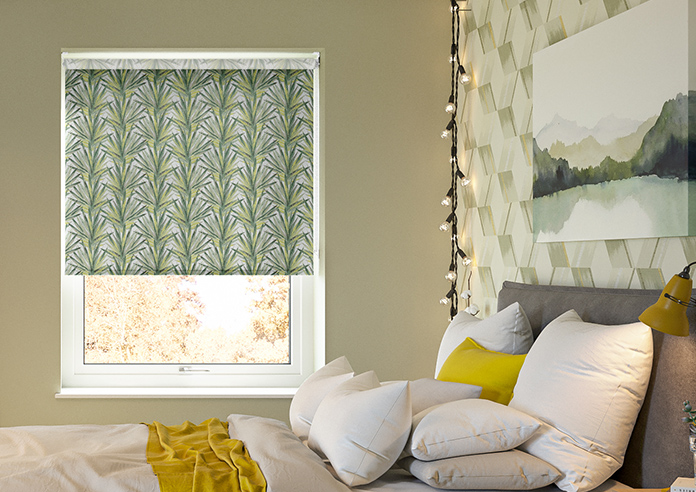 Palm Beach, White - Twist&Fit Roller Blind - Image 3